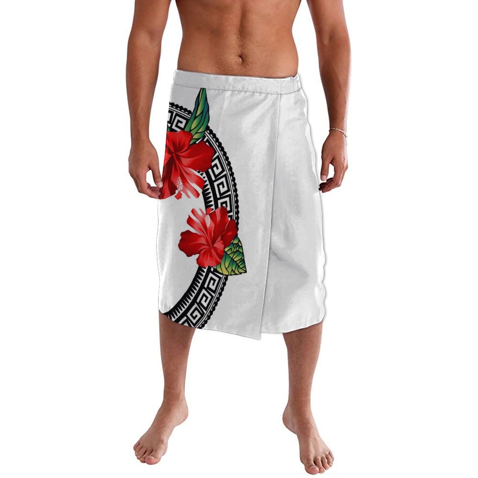 Sarong Men Wrap - Summer Pacific Islands Traditional Polynesian Beach