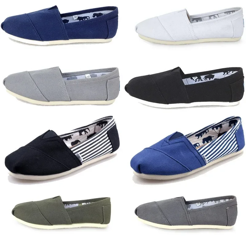 Espadrille Slip On - Summer Blue Loafers Men Classic Canvas