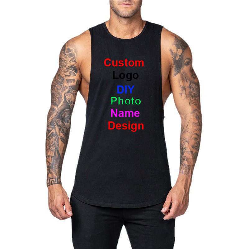 Tank Top Muscle - DIY Customized Logo Brand Gym Tank