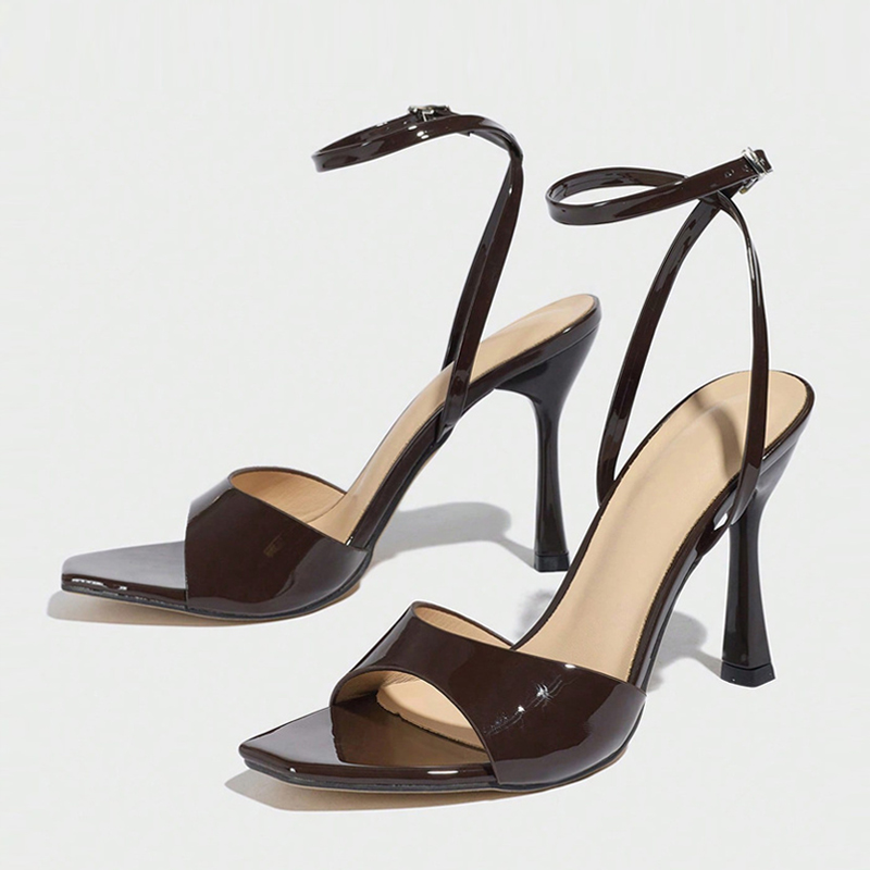 Casual Sandal Leather - Liyke New Fashion Square Open Toe