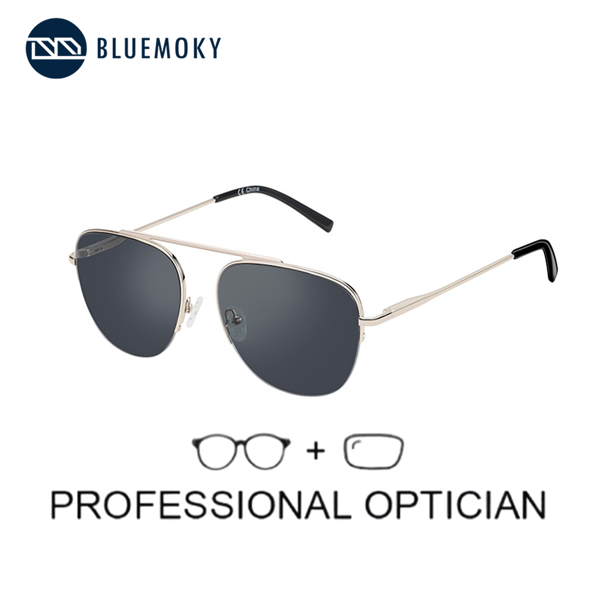Sunglasses Aviator Polarized - BLUEMOKY Fashion Polarized Prescription Sunglasses Aviator