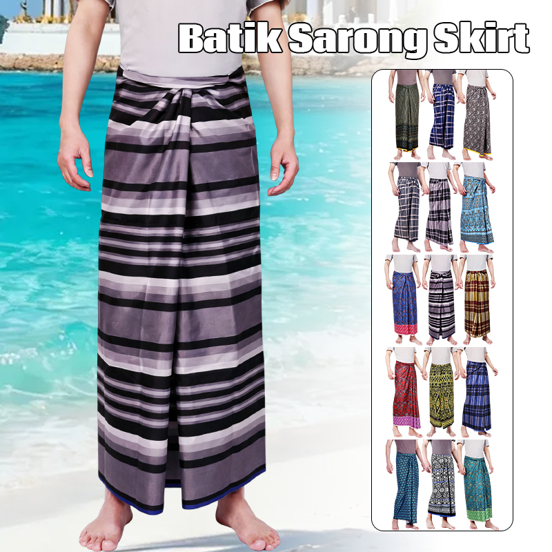 Sarong Men Wrap - Men Women Batik Sarong Skirt Ethnic