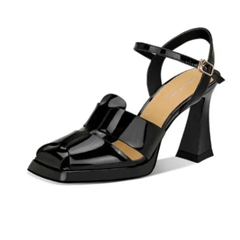 Casual Sandal Leather - Women's High Heel Sandals Fashion Patent