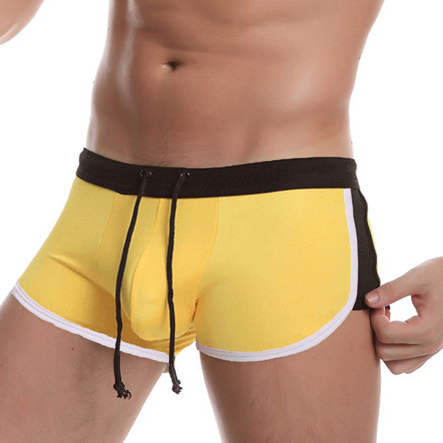 Swim Trunk Quick Dry - Men's Swimming Trunks with Drawstring Flat
