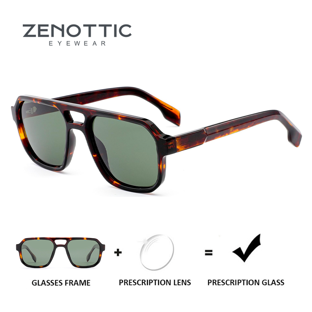 Sunglasses Aviator Polarized - ZENOTTIC Stylish Myopia Aviator Prescription Sunglasses