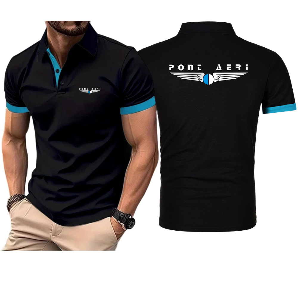 Polo Shirt Pique - Disco Logo Pont Aeri CH Men's