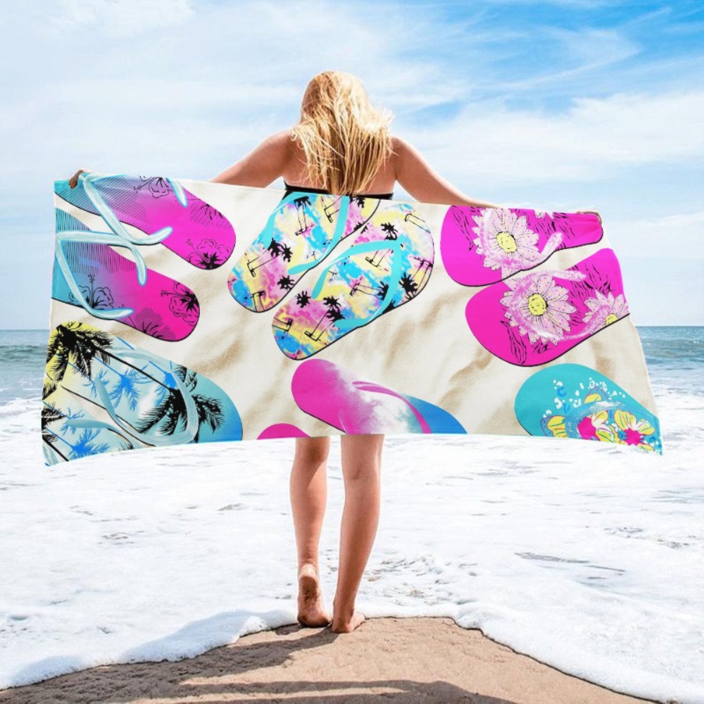 Beach Towel Large - 1PC Large Size Beach Blanket Microfiber