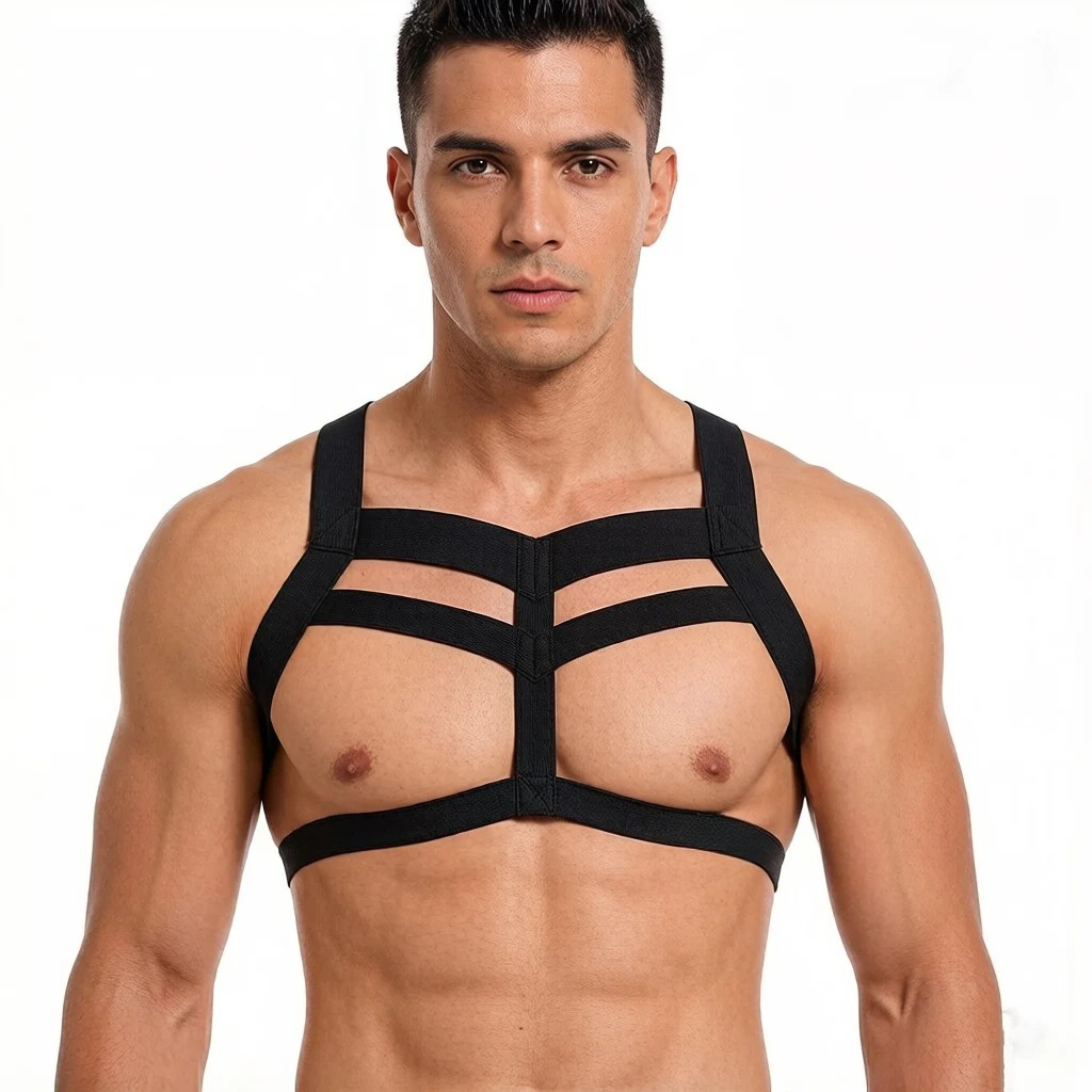 Tank Top Muscle - Men's Harness Adjustable Shoulder Strap Nightclub