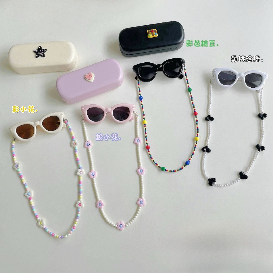 Sunglass Retainer Cord - Cute Girls Heart Shape UV400 Sunglasses