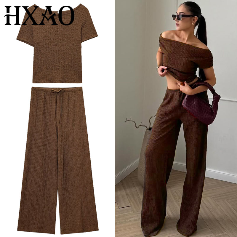 Short Linen Drawstring - Pant Sets Linen Summer Women's Suit