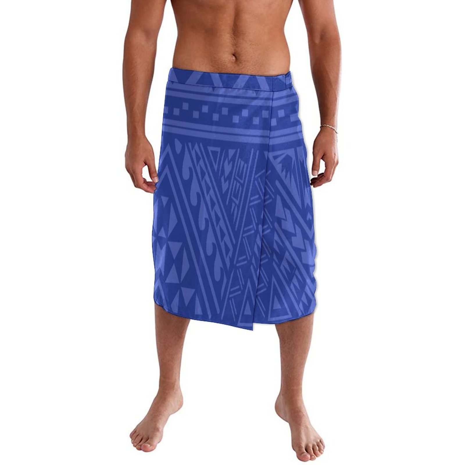 Sarong Men Wrap - Hawaii Island Customized Men'S Soft Blue