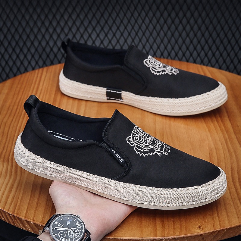 black Breathable shoes for man - Espadrille Slip On recension och pris