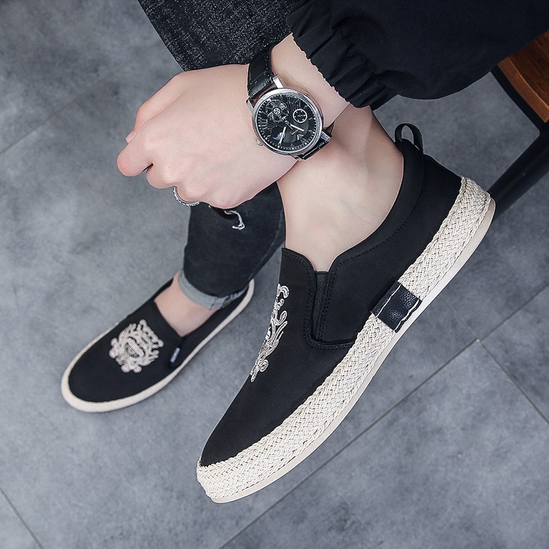 black Breathable shoes for man - Espadrille Slip On recension och pris