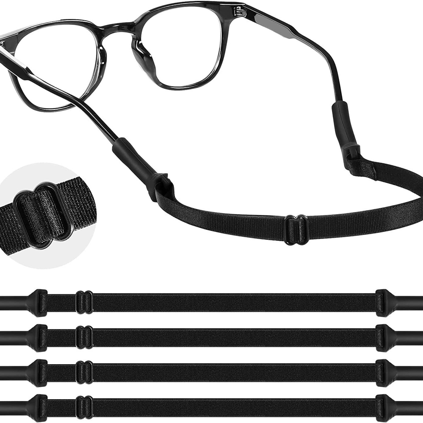 4Pcs Adult Glasses Straps (8.3 - Sunglass Retainer Cord recension och pris