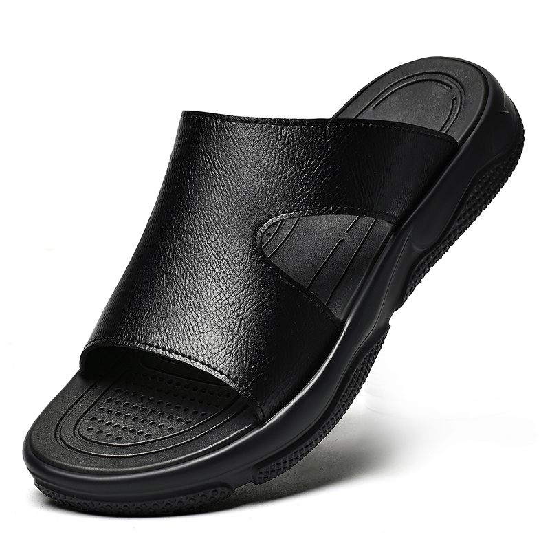 Men's Leather Slide Sandals No - Flip Flop Leather Men recension och pris