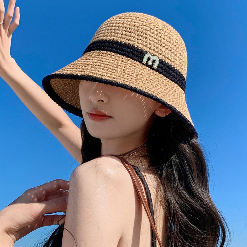 Breathable Elegant Bow Fisherm - Bucket Hat Straw recension och pris