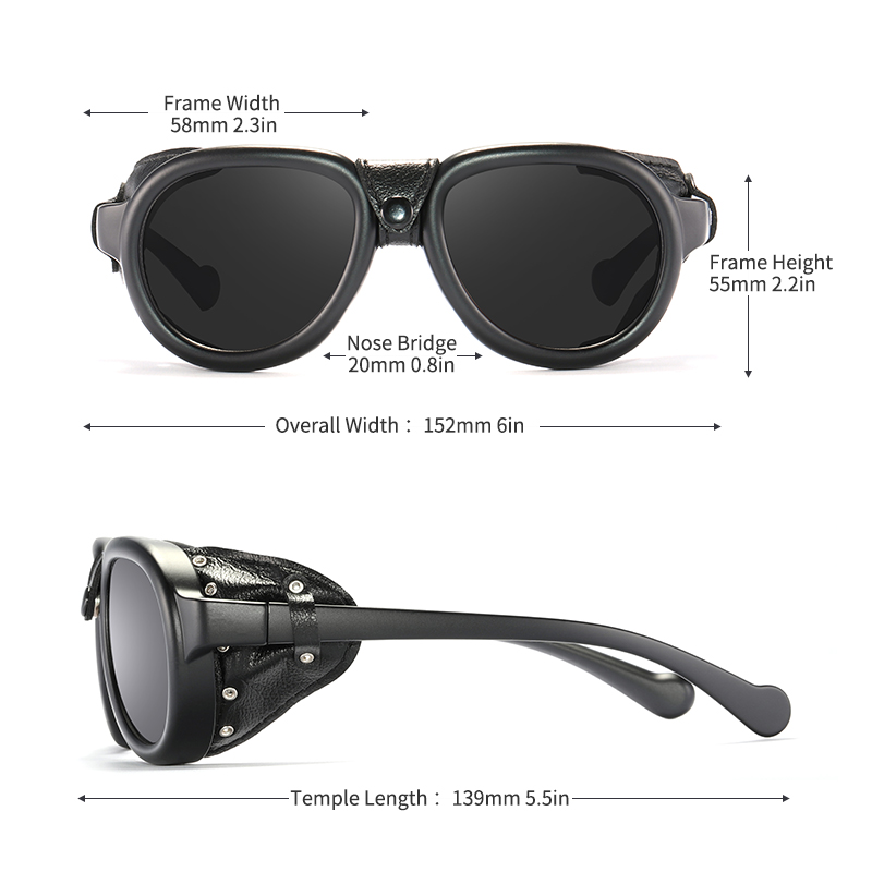 KDEAM Pilot Sunglasses Steampu - Sunglasses Aviator Polarized recension och pris