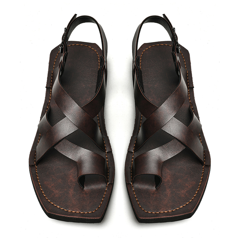 Retro Sewing Sandals Slipper N - Flip Flop Leather Men recension och pris