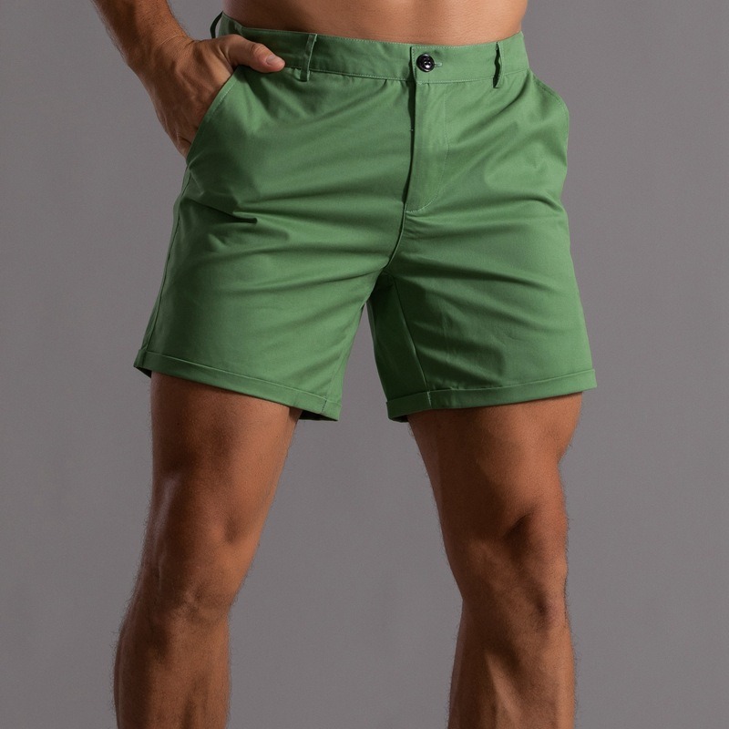 Men Slim Fit Chino Shorts Roll - Shorts Chino Slim recension och pris