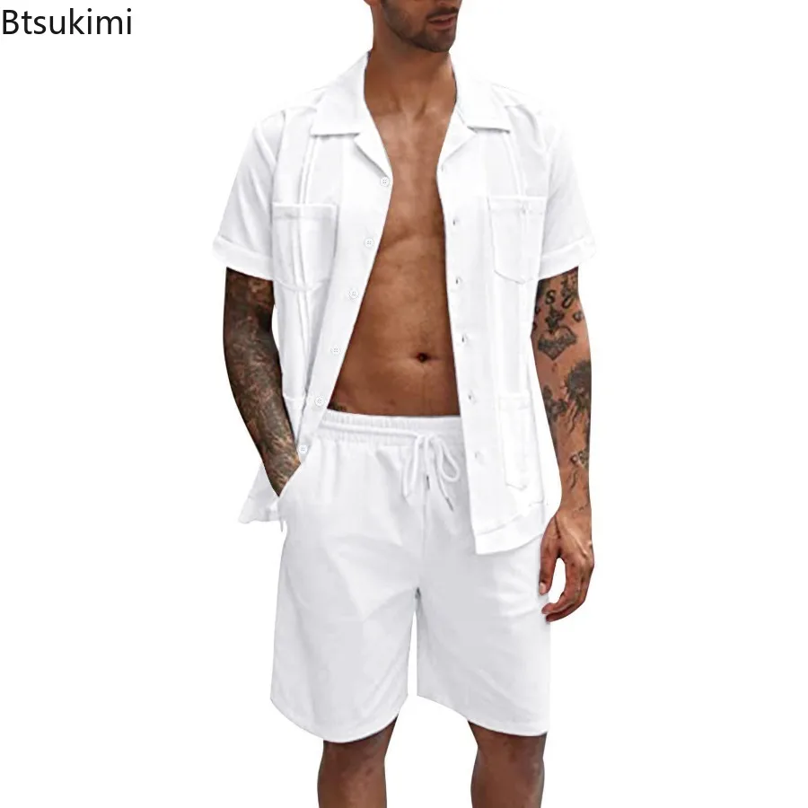 New Men's Summer Casual Sport  - Short Linen Drawstring recension och pris