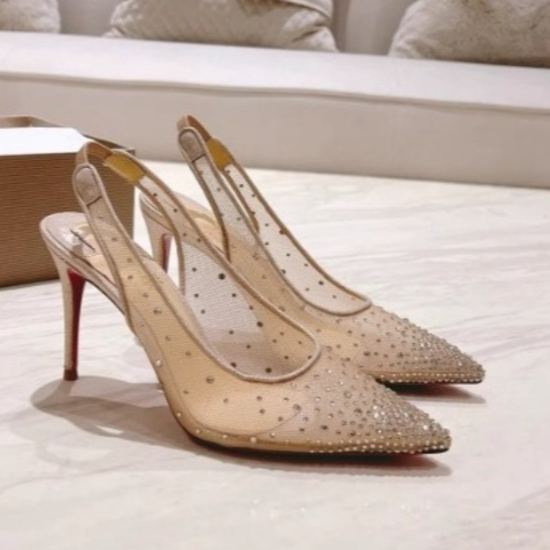 Mesh Rhinestone Rear Empty Sti - Casual Sandal Leather recension och pris