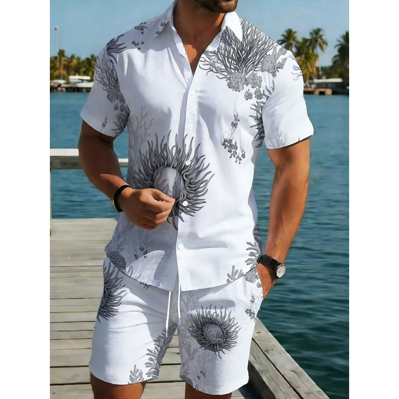 Men's Floral Hawaiian Shirt &  - Resort Shirt Floral recension och pris