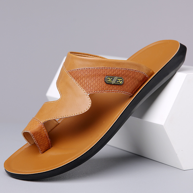 Men's 2026 New Leather Sandals - Flip Flop Leather Men recension och pris