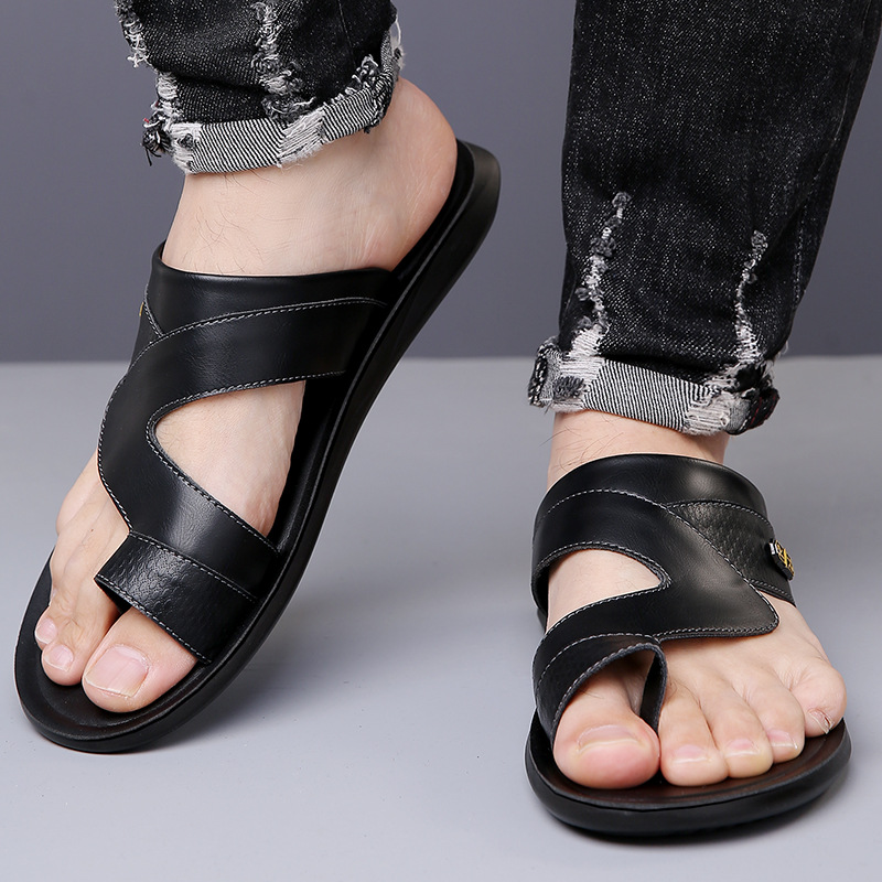 Men's 2026 New Leather Sandals - Flip Flop Leather Men recension och pris
