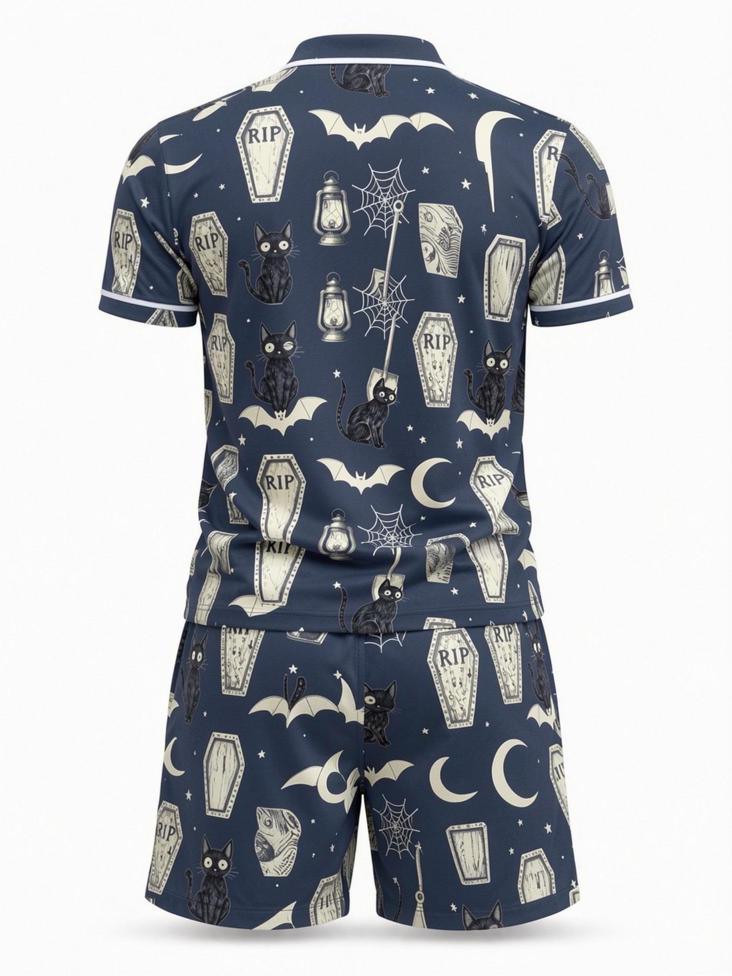 Mens Short Sleeve Polo Shirt a - Resort Shirt Floral recension och pris