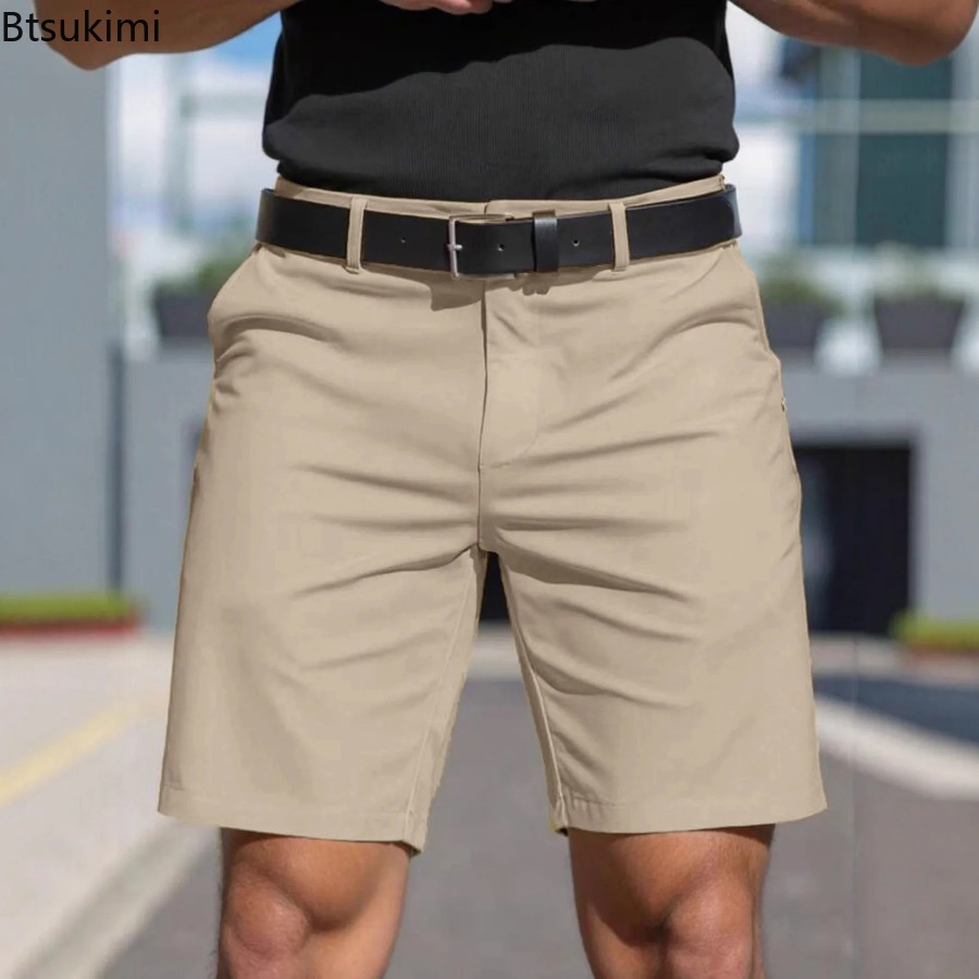 Summer New Mens Solid Slim Chi - Shorts Chino Slim recension och pris