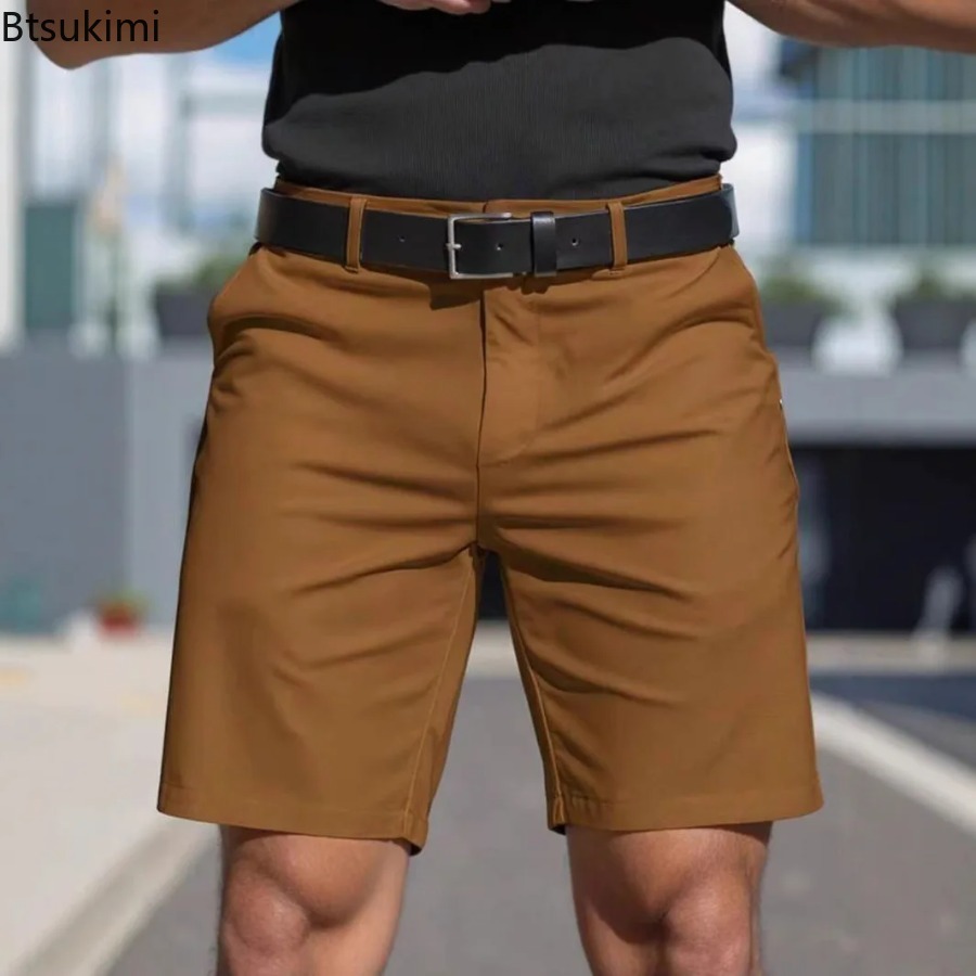 Summer New Mens Solid Slim Chi - Shorts Chino Slim recension och pris