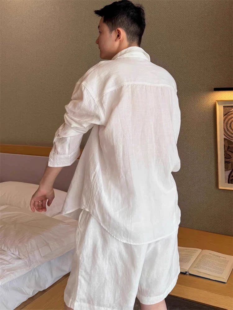Lightweight Breathable Cotton  - Linen Shirt Breathable recension och pris