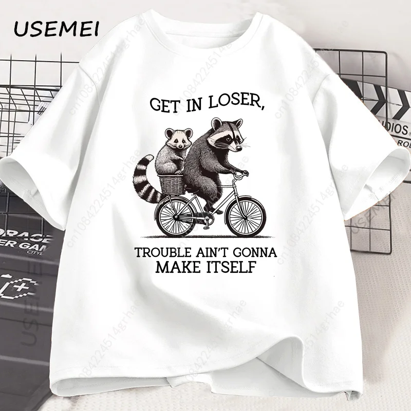 Get in Loser T Shirt Funny Rac - Tee Graphic Print recension och pris