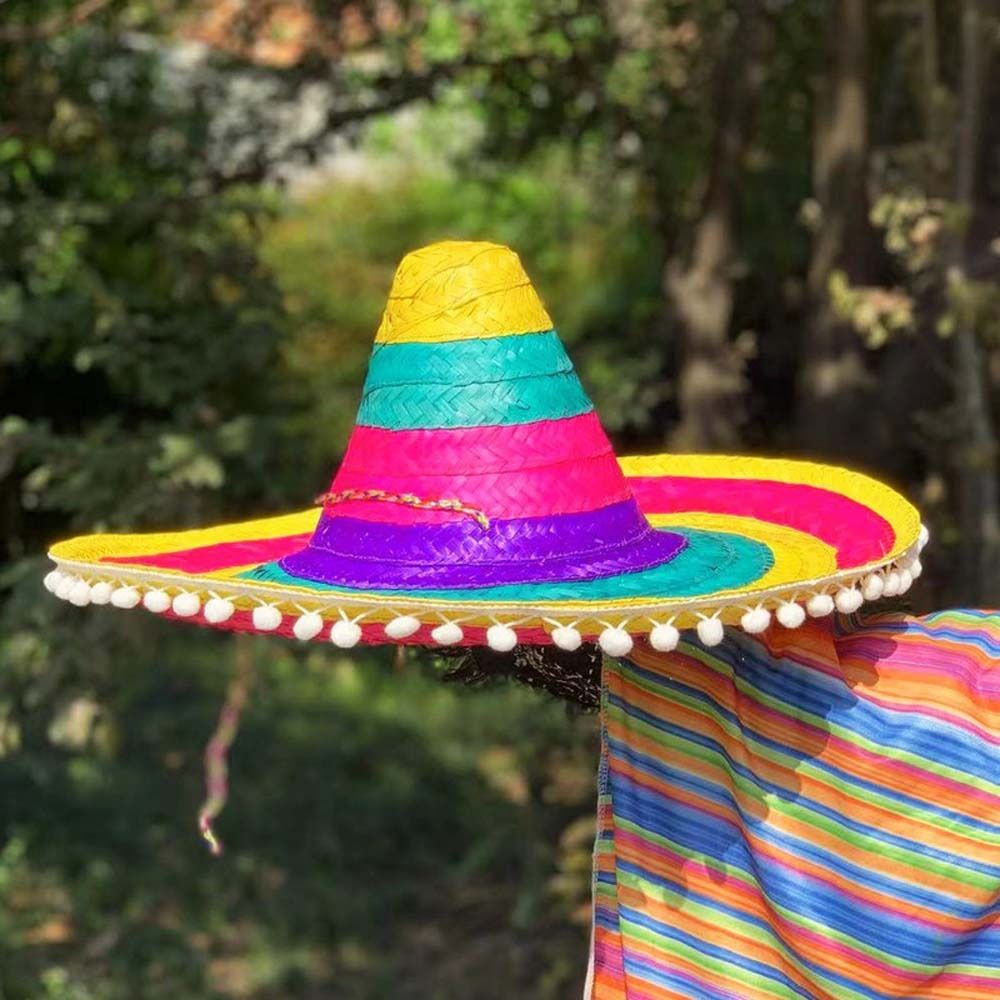 Summer Wide Brim Mexican Party - Bucket Hat Straw recension och pris