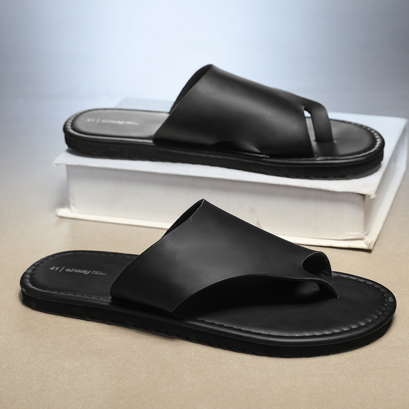 High Quality Mens Slippers Fas - Flip Flop Leather Men recension och pris