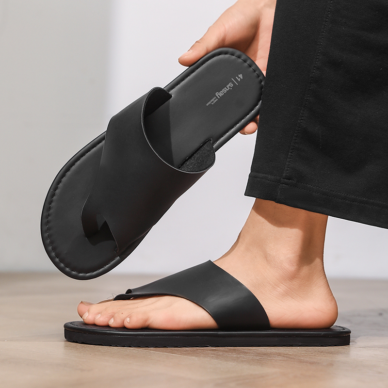 High Quality Mens Slippers Fas - Flip Flop Leather Men recension och pris
