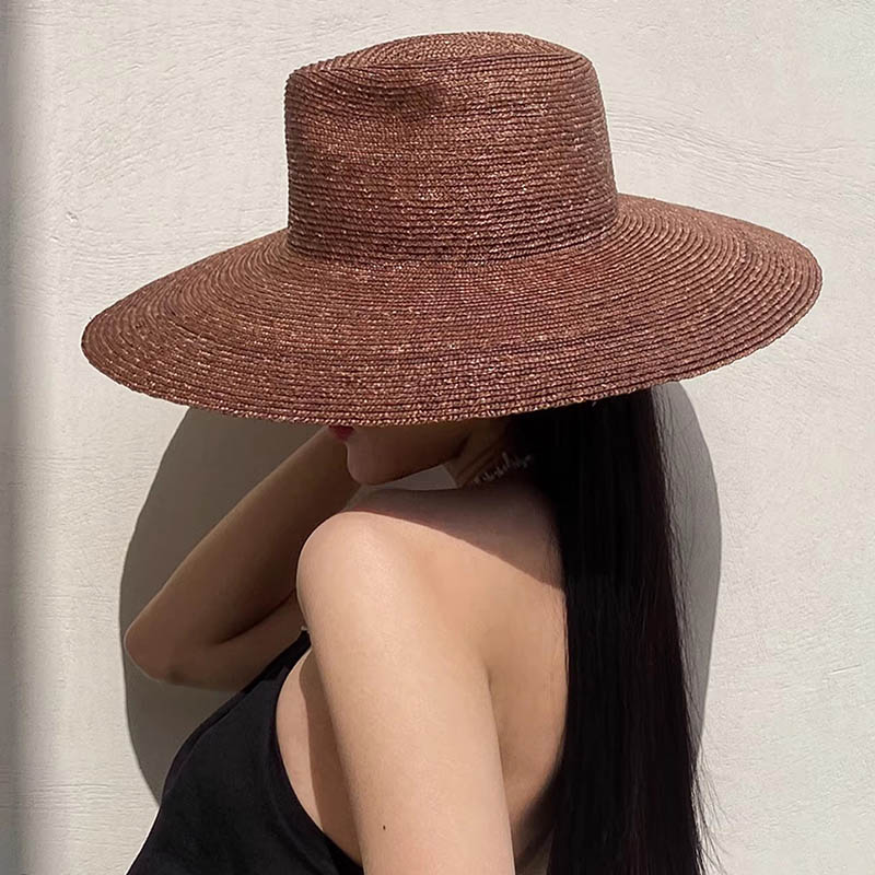 Large Brim Panama Straw Hat Fo - Bucket Hat Straw recension och pris