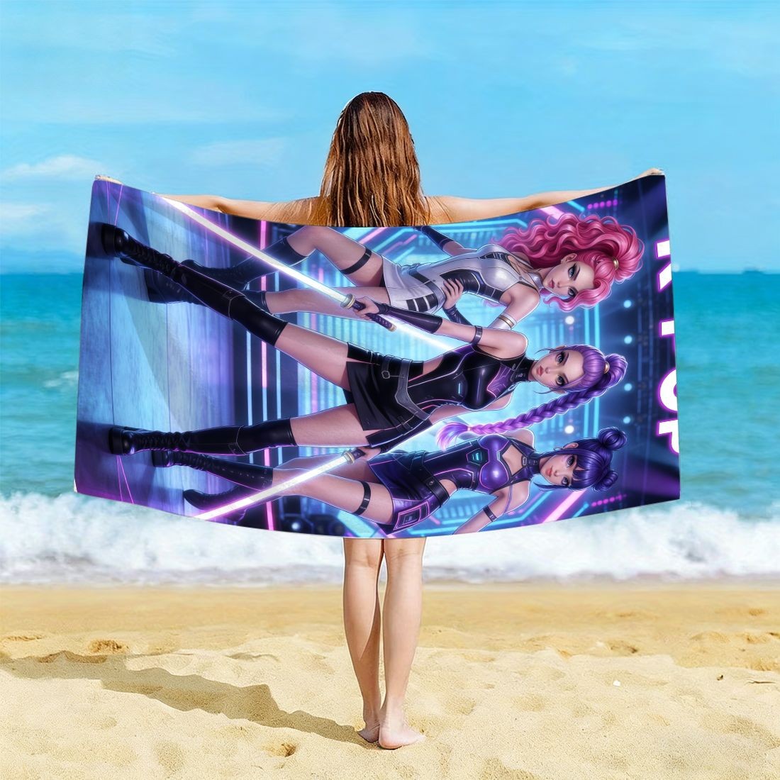 K-Pop Idol Print Large Size Be - Beach Towel Large recension och pris