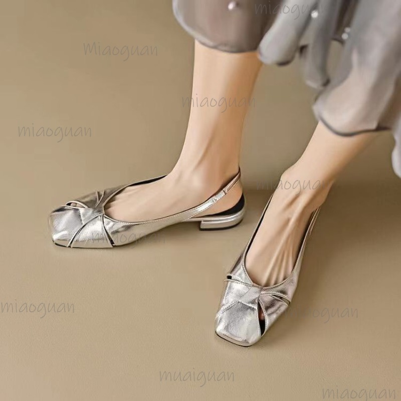 Cover Toe Low Heel Pumps Women - Casual Sandal Leather recension och pris