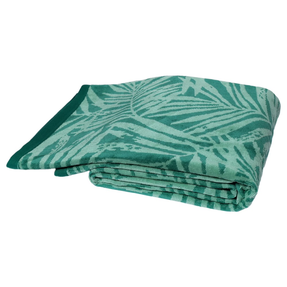 Oversized Green Palm Print Bea - Beach Towel Large recension och pris