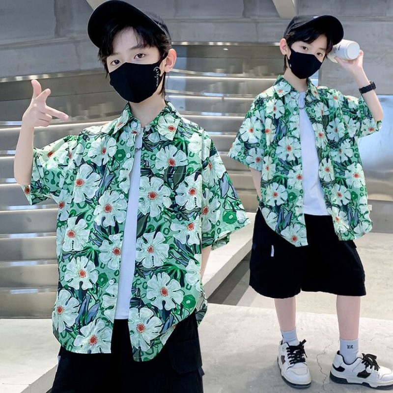 Boys' Floral Shirt Summer Set  - Resort Shirt Floral recension och pris