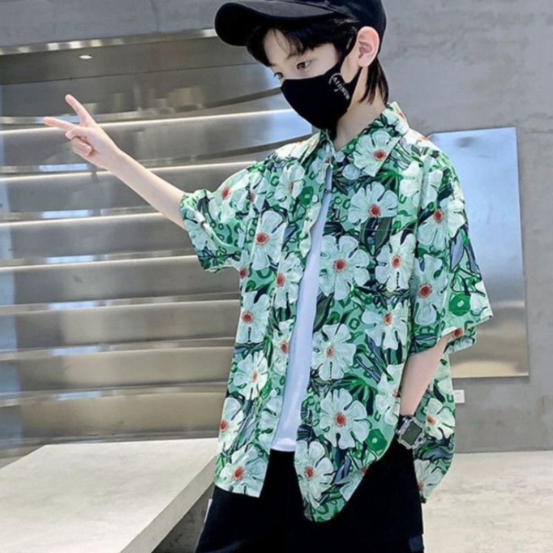 Boys' Floral Shirt Summer Set  - Resort Shirt Floral recension och pris