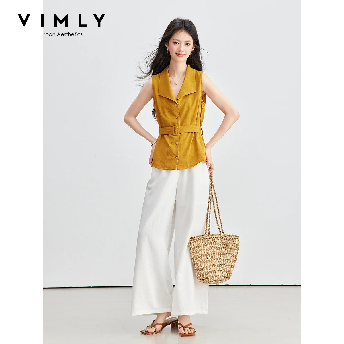 VIMLY Women Summer Commuter Su - Shirt Camp Collar recension och pris