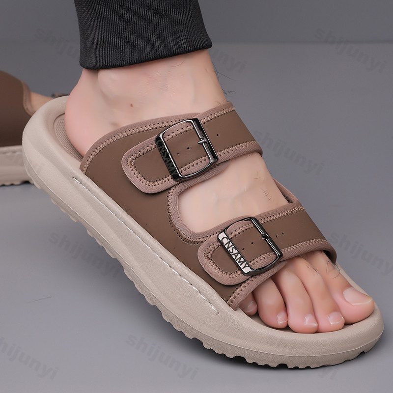 Men's Slippers 2025 Summer Bre - Flip Flop Leather Men recension och pris