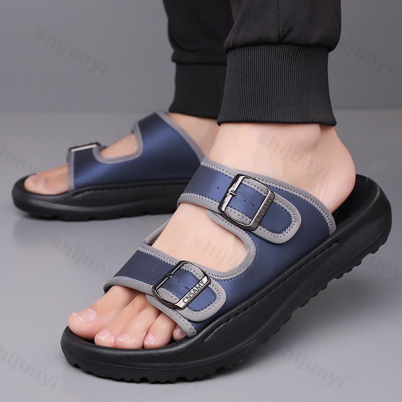 Men's Slippers 2025 Summer Bre - Flip Flop Leather Men recension och pris