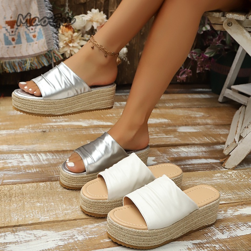 Women's Ruched Espadrille Wedg - Espadrille Slip On recension och pris