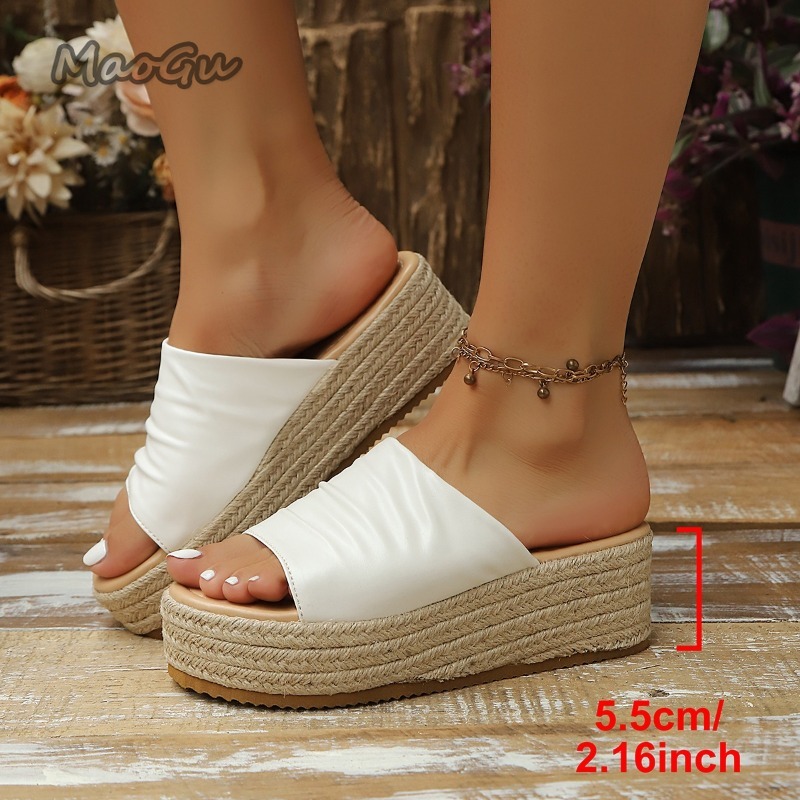 Women's Ruched Espadrille Wedg - Espadrille Slip On recension och pris