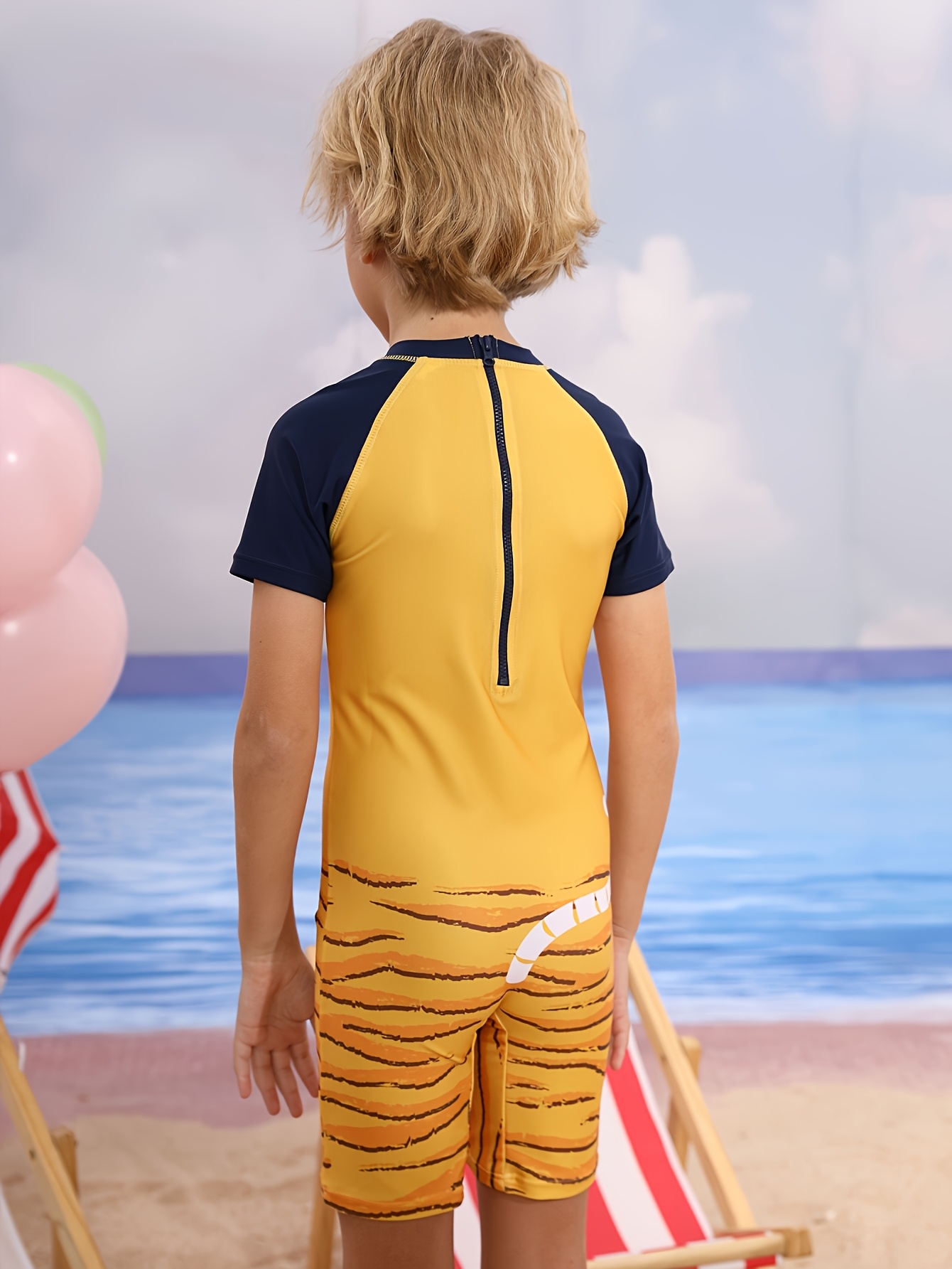 Cute Tiger Children's One-piec - Swim Trunk Quick Dry recension och pris