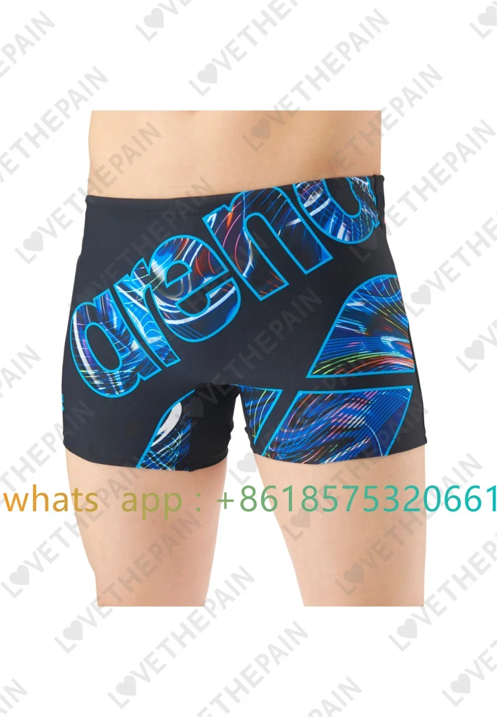 Men Jammer Training Swimwear T - Swim Trunk Quick Dry recension och pris