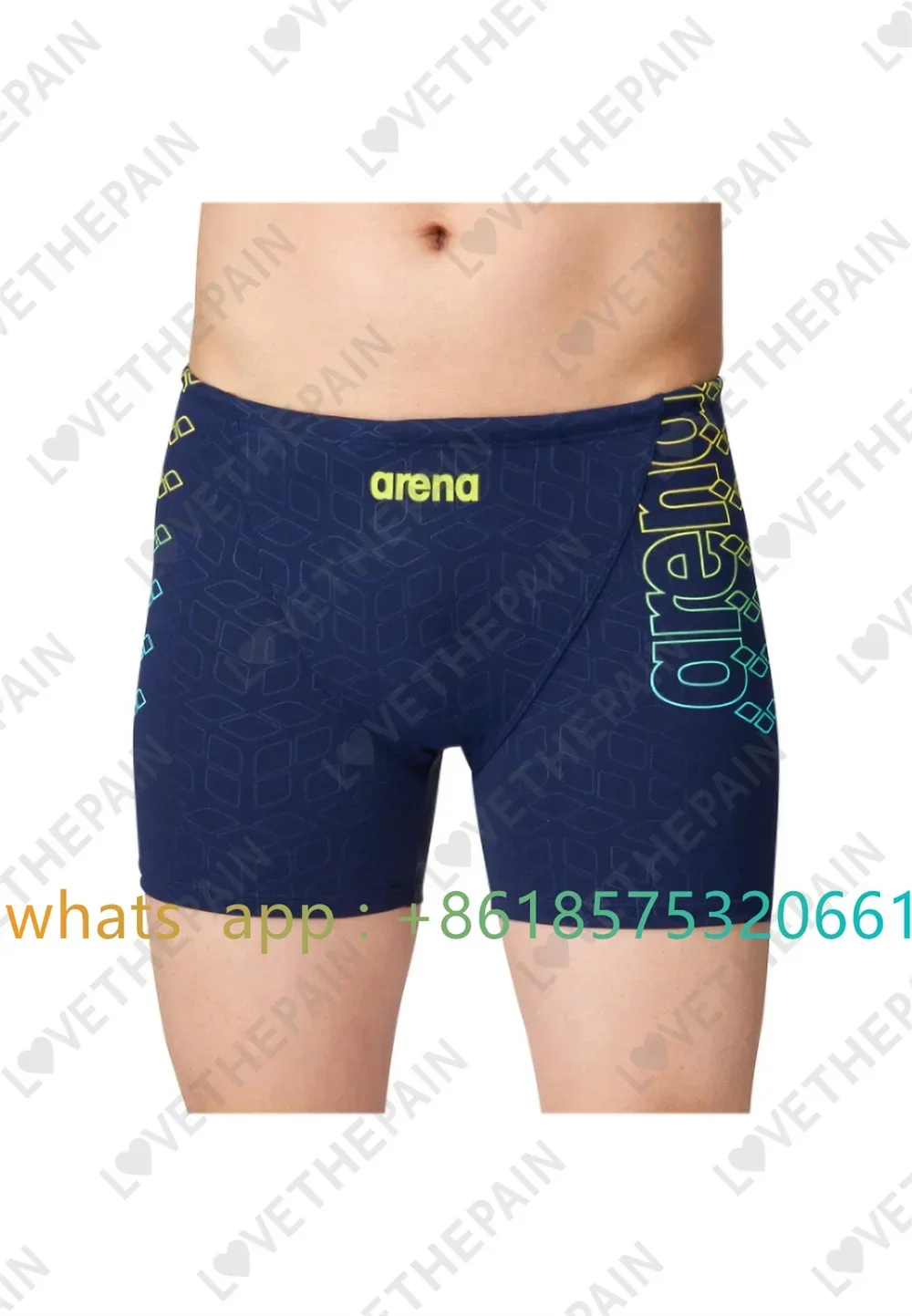Men Jammer Training Swimwear T - Swim Trunk Quick Dry recension och pris
